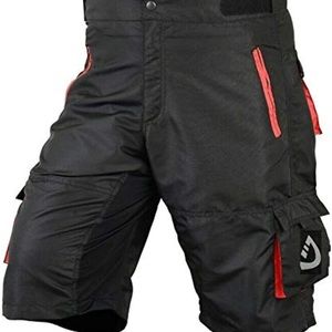 Deckra Mens Cycling Shorts MTB Mountain Biking Bike Padded Liner Shorts